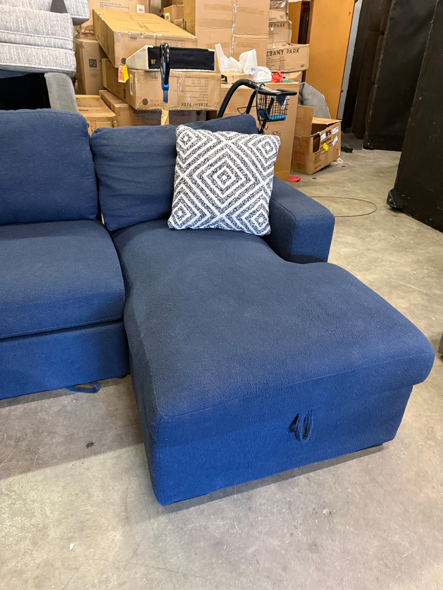 *Free Delivery* Retailer Return, Like-New Liquidation Sectional, USB, Bed Conversion and Storage