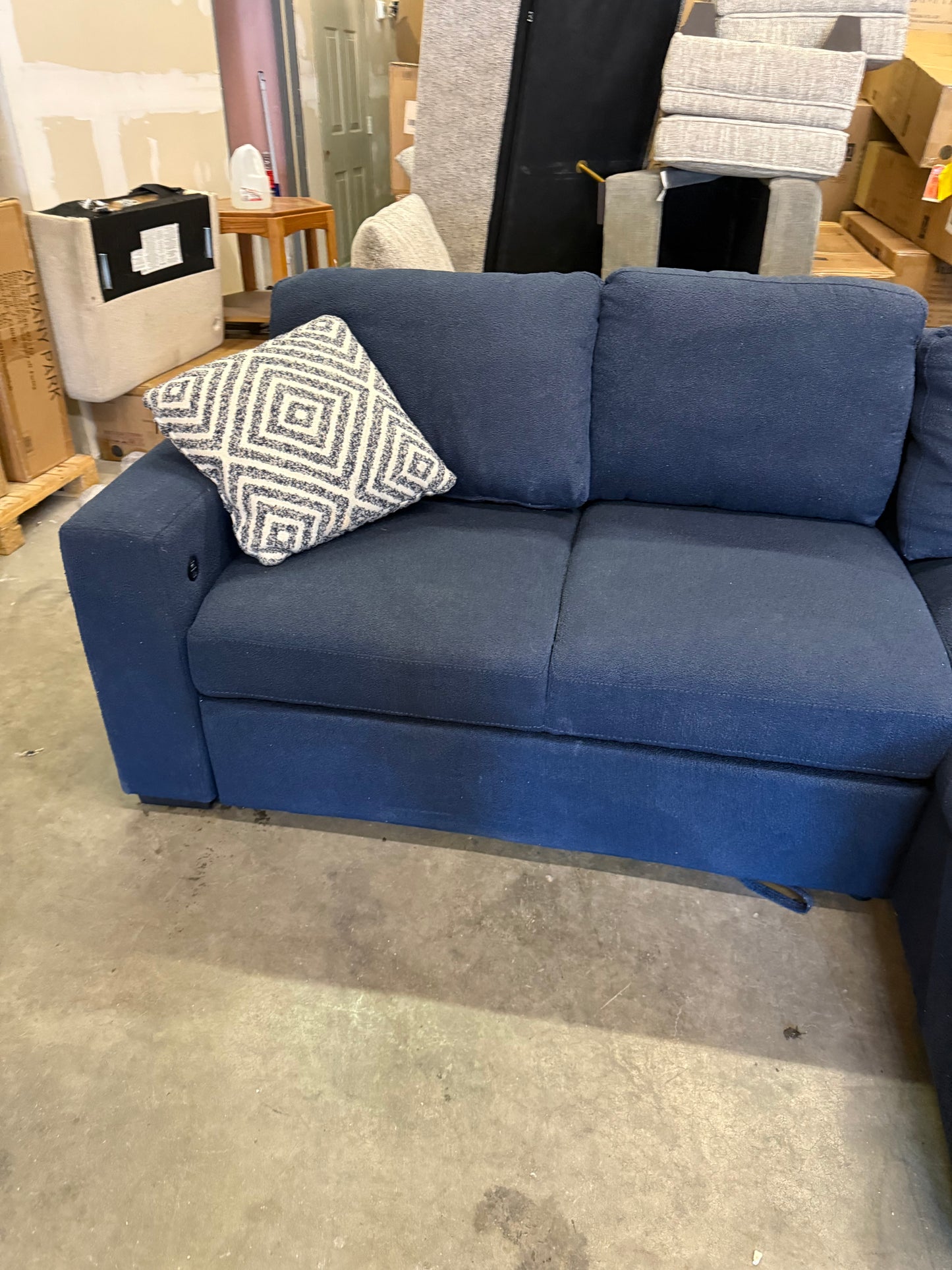 *Free Delivery* Retailer Return, Like-New Liquidation Sectional, USB, Bed Conversion and Storage