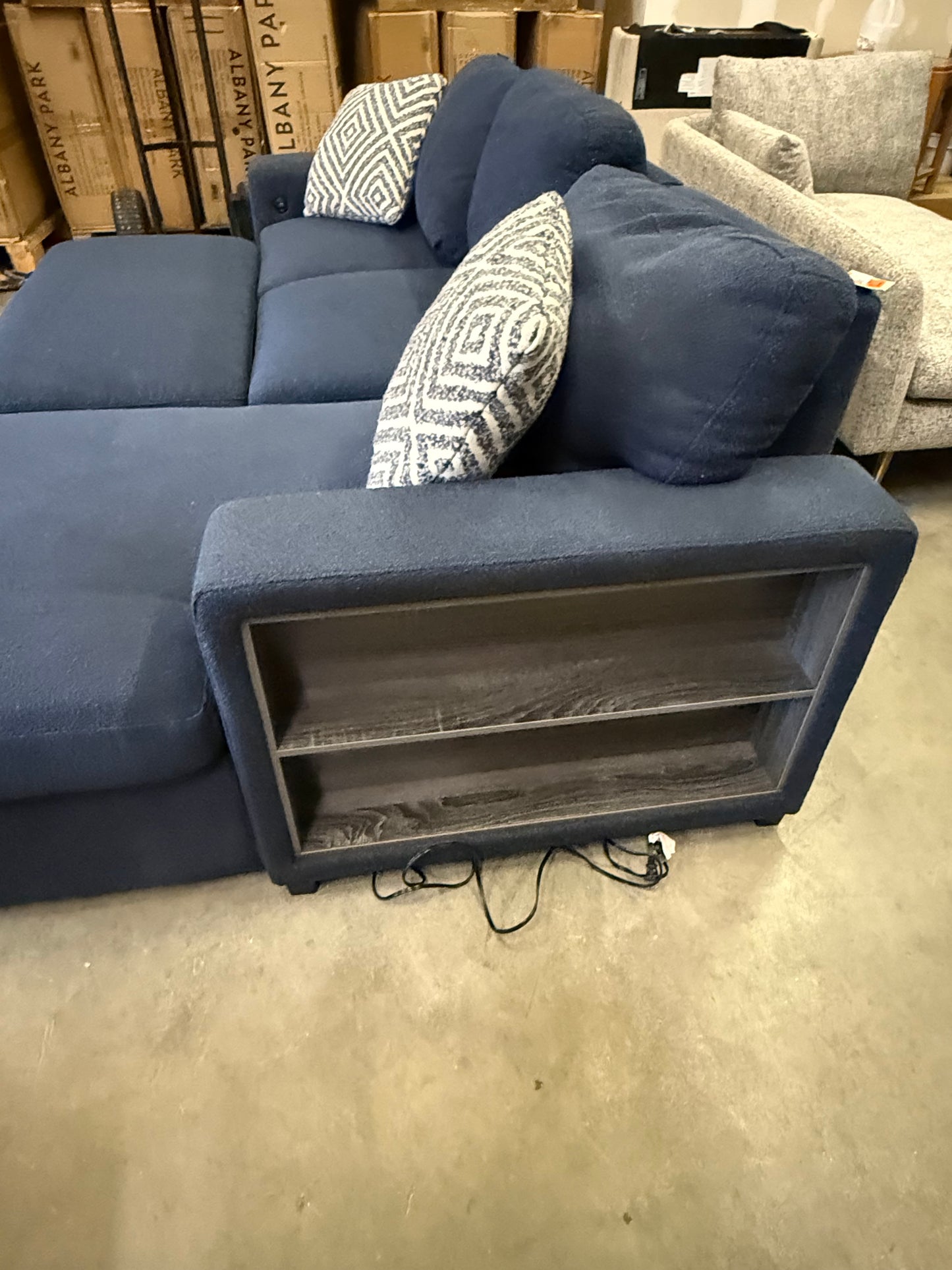 *Free Delivery* Retailer Return, Like-New Liquidation Sectional, USB, Bed Conversion and Storage