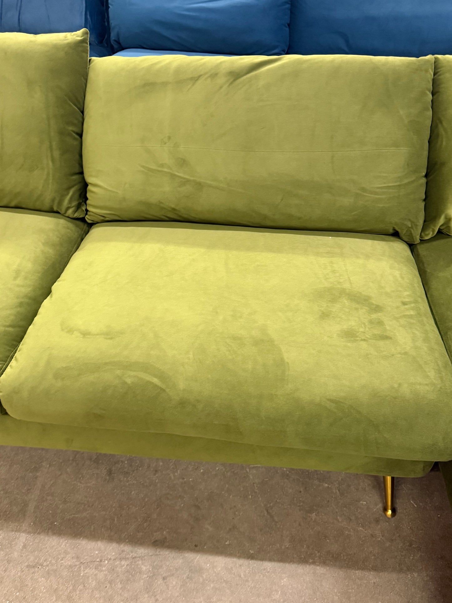 *Free Delivery* Brand New in the Box Albany Park "Park" Sectional Olive Green