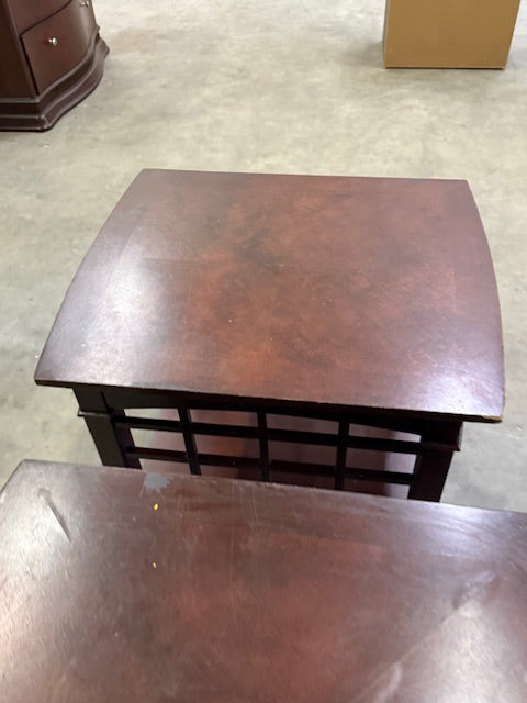 Matching Set of Wood End Tables
